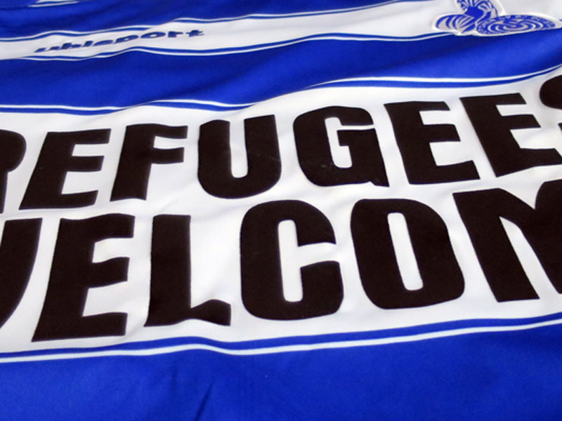 &quot;Refugees welcome&quot; - dieses Sondertrikot wird der MSV Duisburg am Sonntag tragen.