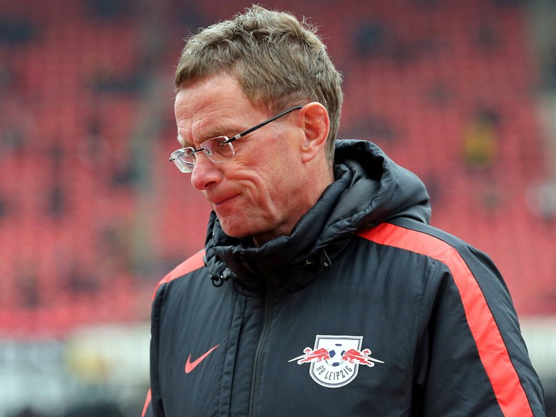 &quot;Wir haben nach wie vor alles in eigener Hand&quot;: Leipzigs Trainer Ralf Rangnick. 