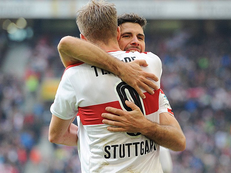 Ein VfB-Duo, das funktioniert: Simon Terodde und Emiliano Insua.
