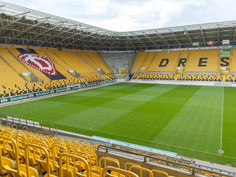 Am Samstag wird das Stadion von Dynamo Dresden leer bleiben.
