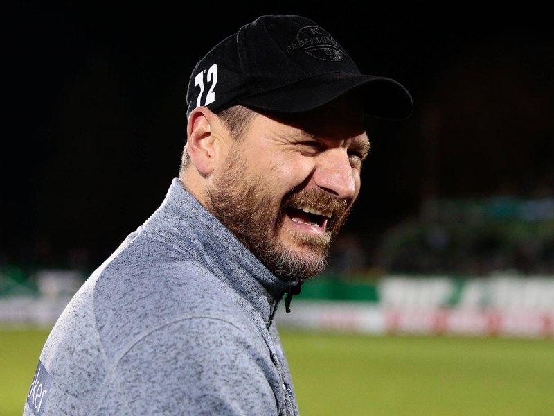 Hat gut lachen: Paderborns Coach Steffen Baumgart will aufsteigen.