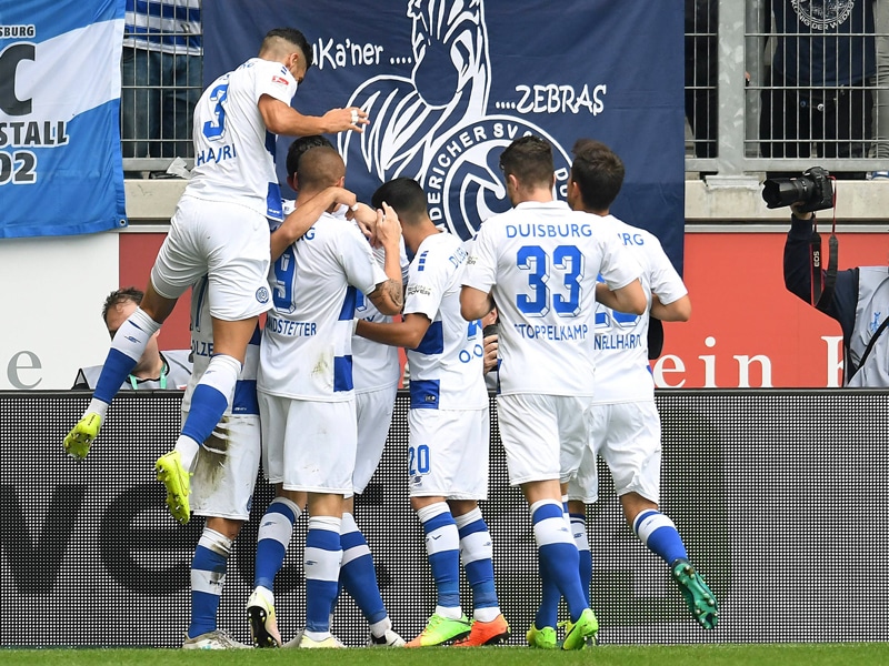 Gleich achtmal durften die Spieler des MSV Duisburg am Samstag jubeln. 