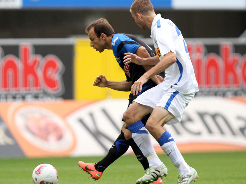 Traf zum 2:0: Alban Meha (li.), hier im Duell mit Bochums Christoph Kramer.