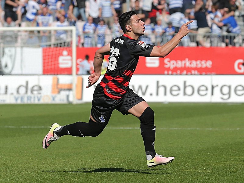 Dank seines Tores sprang der MSV Duisburg auf den Relegationsrang 16: MSV-Trickser Giorgi Chanturia.