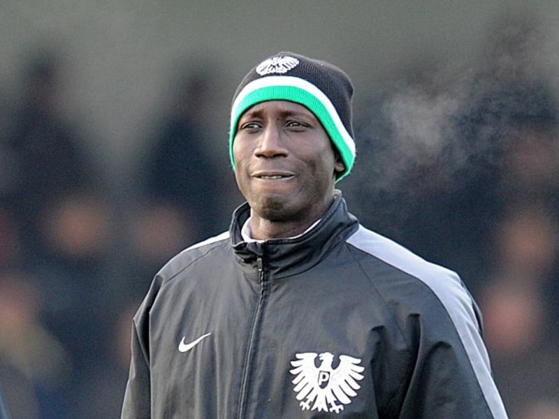 Droht f&#252;r das Topspiel auszufallen: Angreifer Babacar NDiaye.