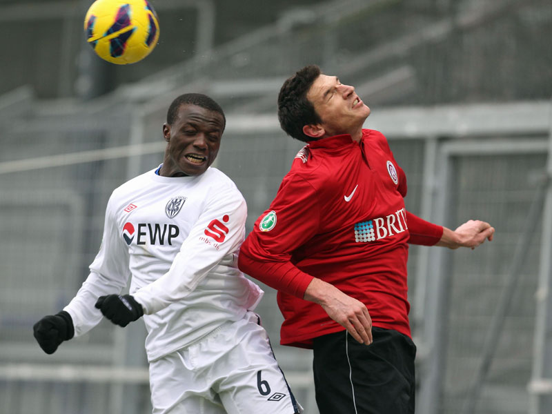 Wurde im Sommer 2013 vom SV Babelsberg 03 verpflichtet. Nun wurde der Vertrag aufgel&#246;st: Assimiou Tour&#233; (l.). 
