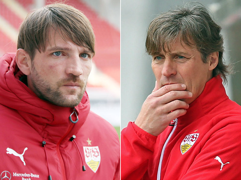 Sebastian Gunkel (li.) muss seinen Trainerjob beim VfB II aufgeben. Ihm folgt Walter Thomae.