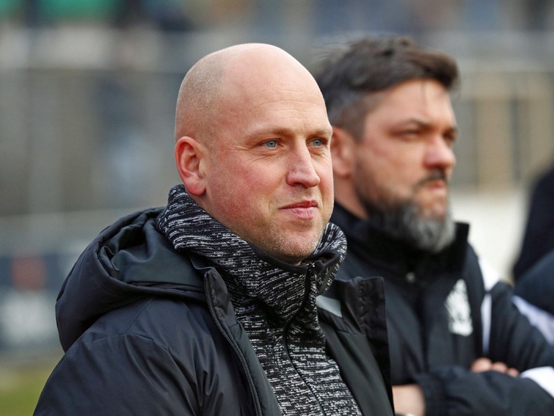 Zuversicht? Bayreuths Trainer Timo Rost und sein Team haben Bayern II vor der Brust. 