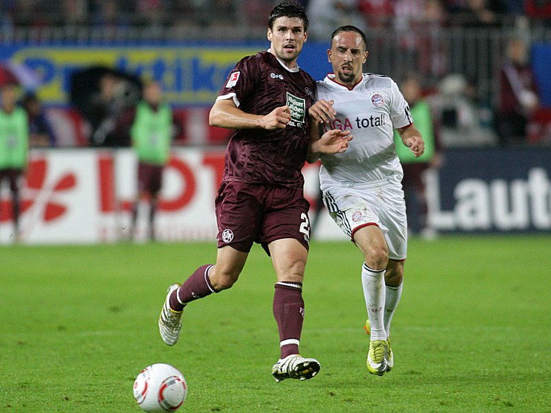 Florian Dick beim letzten Sieg Lauterns gegen die Bayern im August 2010.
