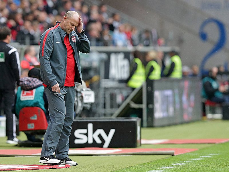 Unzufrieden: Eintracht-Trainer Thomas Schaaf.