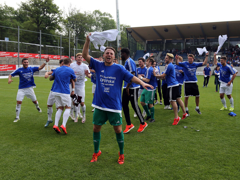 Sorgt nach dem Sieg im Finale des wfv-Verbandspokals auch im DFB-Pokal f&#252;r Aufmerksamkeit: Der FV Ravensburg.