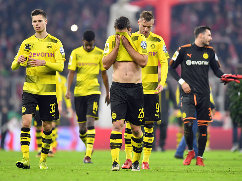 Am Ende doch ungl&#252;cklich: Titelverteidiger Borussia Dortmund ist aus dem Pokal ausgeschieden.