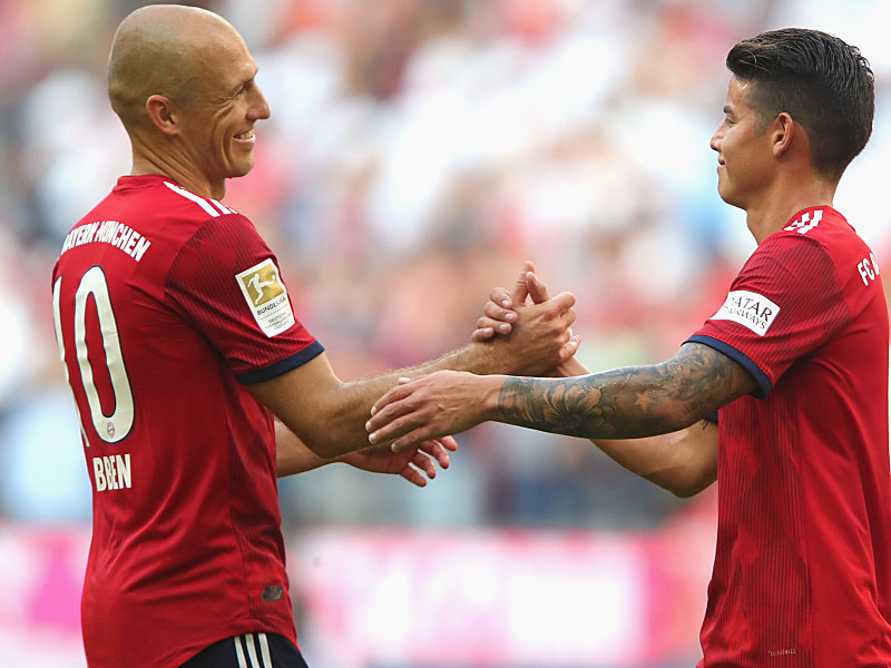 Fehlen beim DFB-Pokalspiel am Dienstagabend: Arjen Robben und James.
