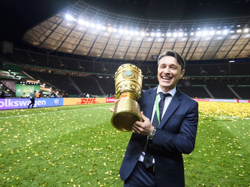Verteidigte den DFB-Pokal nach dem Triumph mit Frankfurt im Vorjahr: Bayern-Coach Niko Kovac.