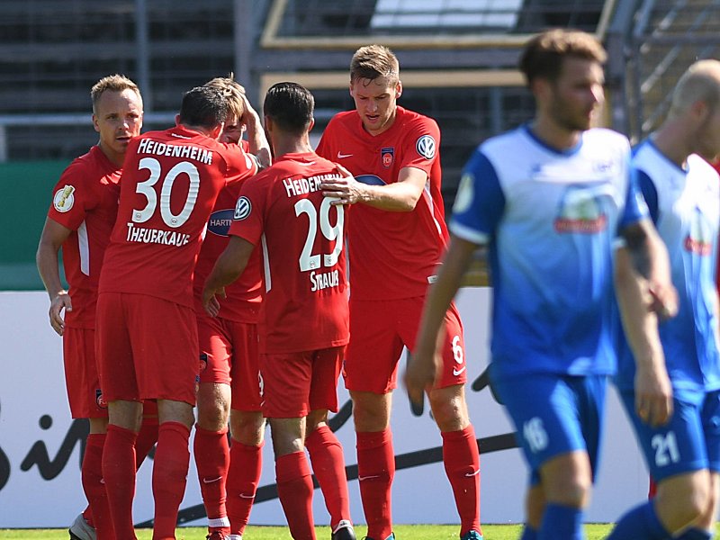Klare Sache: Heidenheim bejubelte f&#252;nf Treffer in Oldenburg. 