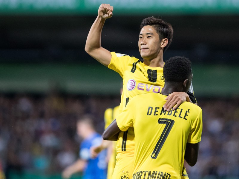 Doppelpacker: Dortmunds Shinji Kagawa.