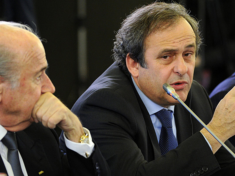 Nicht immer einer Meinung: FIFA-Pr&#228;sident Joseph Blatter (li.) und UEFA-Pendant Michel Platini. 