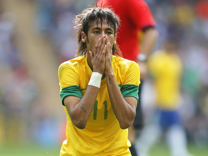 Fassungslos: Brasiliens Superstar Neymar.