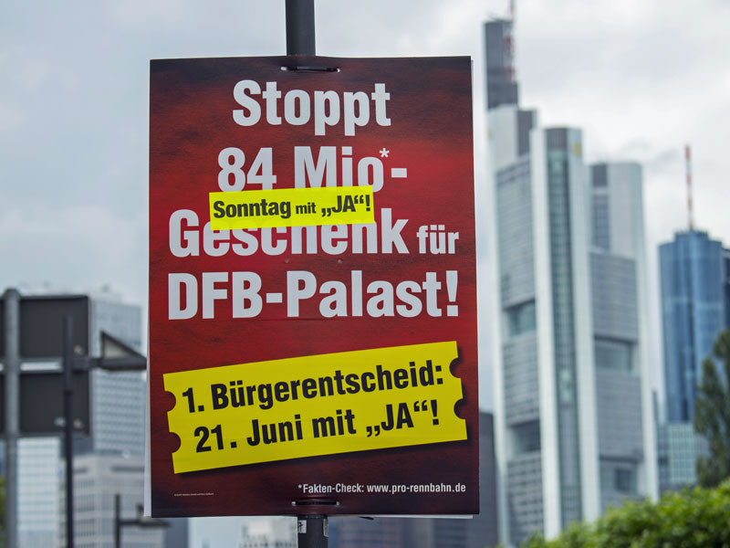 Der B&#252;rgerentscheid in Frankfurt &#252;ber die DFB-Akademie scheiterte am Sonntag.