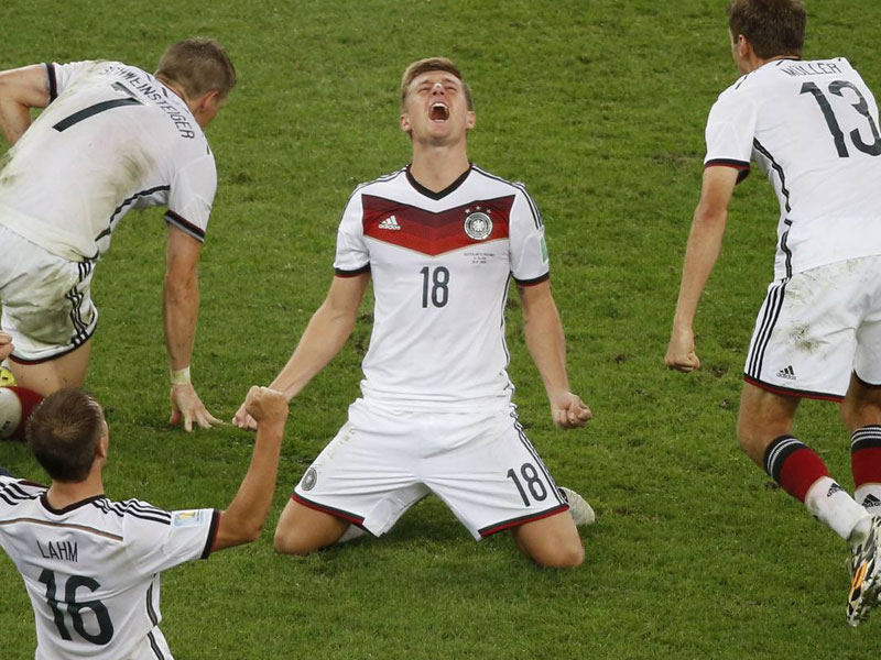 Weltmeister! Toni Kroos nach dem Schlusspfiff im WM-Finale.