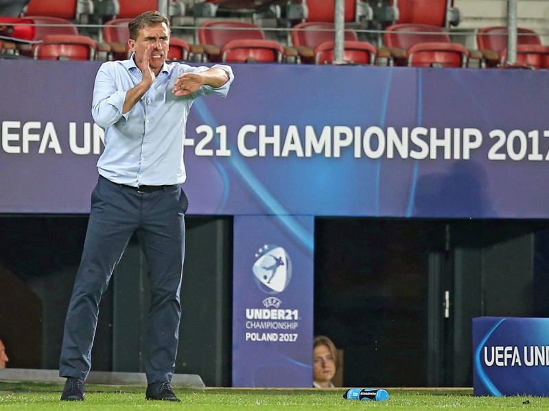 Ganz zufrieden war er mit der Leistung seiner Mannschaft nicht: U-21-Coach Stefan Kuntz.