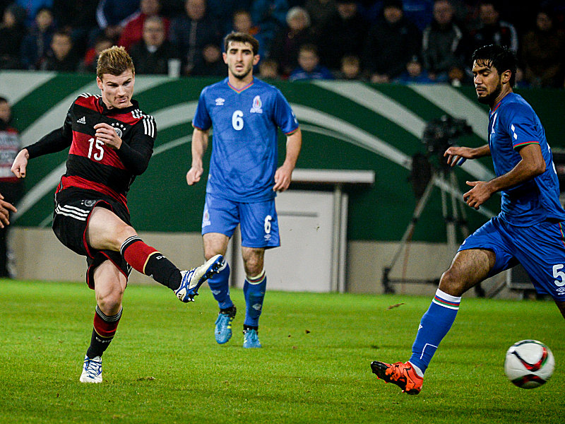 Doppelpack: Stuttgarts Timo Werner erzielte gegen Aserbaidschan zwei Treffer.