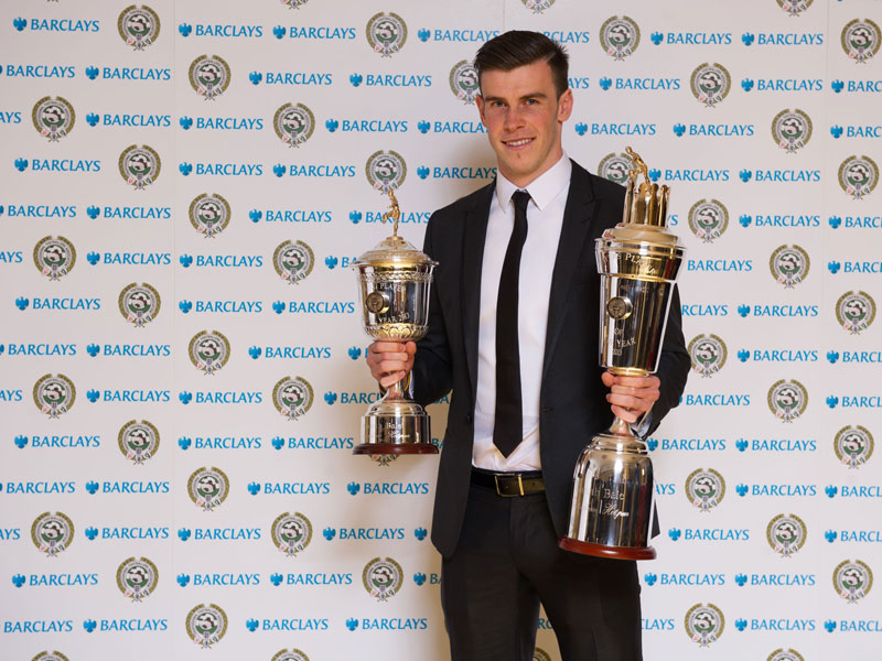 Doppel-Auszeichnung: Gareth Bale, Englands Fu&#223;baller und Jungprofi des Jahres.