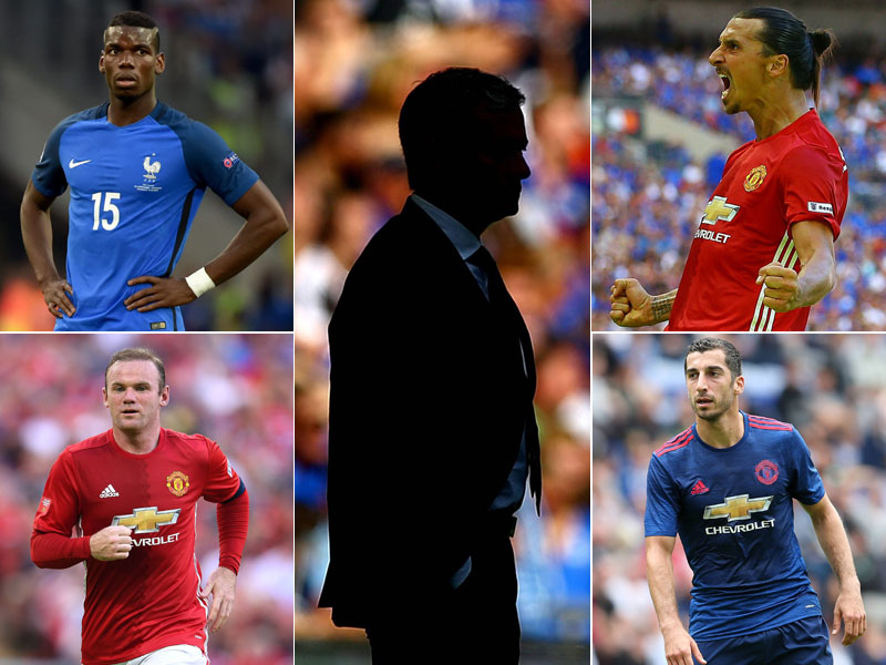 In Mourinhos Schatten: Manchester United will mit Pogba, Ibrahimovic, Mhitaryan und Rooney auch sportlich wieder zum Big Player werden.
