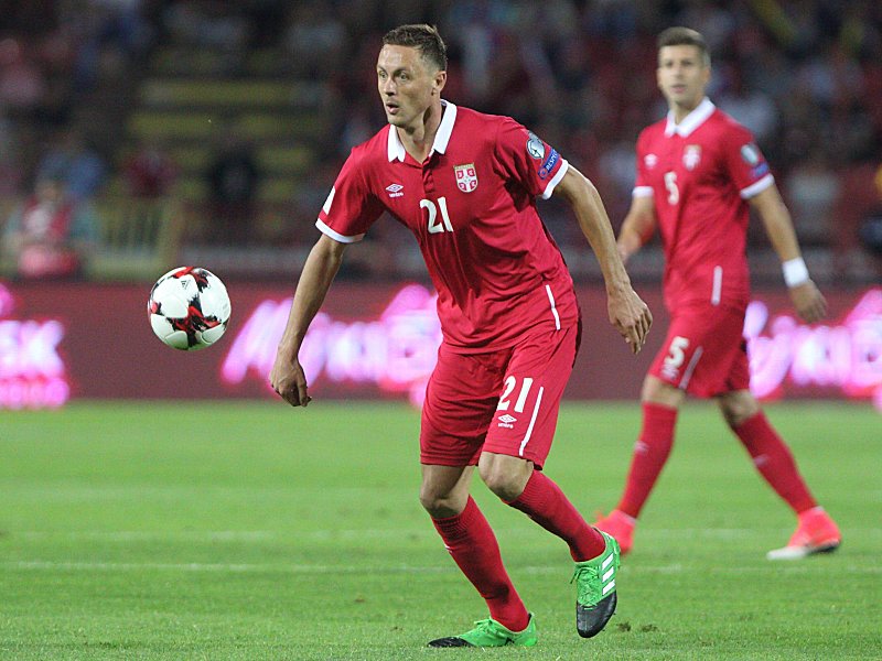 Tr&#228;gt k&#252;nftig wie in der serbischen Nationalmannschaft die Farbe Rot: Nemanja Matic, der von Chelsea zu ManUnited wechselt.