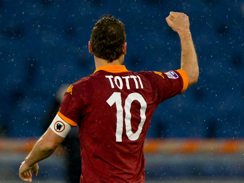 Gegen Parma feierte Romas Legende Francesco Totti seinen 226. Treffer in der Serie A.