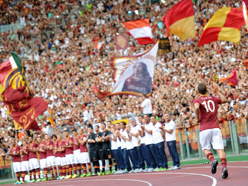 Il Capitano: Francesco Totti ist und bleibt Romas Kultfigur.