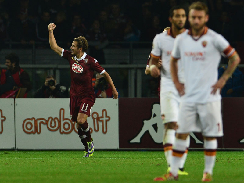 Serie beendet: Alessandro Cerci feiert sein Tor zum 1:1-Ausgleich gegen die Roma. 