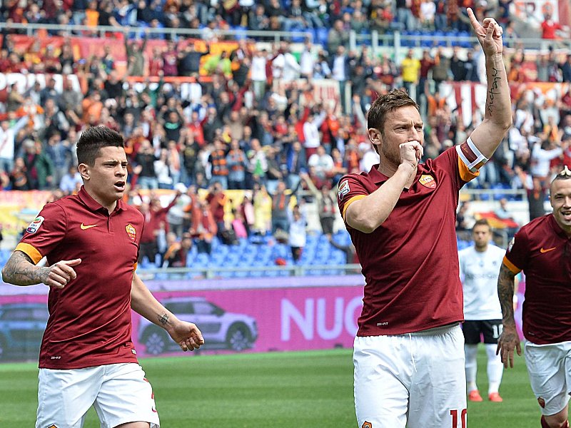 Der Treffer von Kapit&#228;n Totti reichte der Roma nicht zum Sieg gegen Atalanta Bergamo.