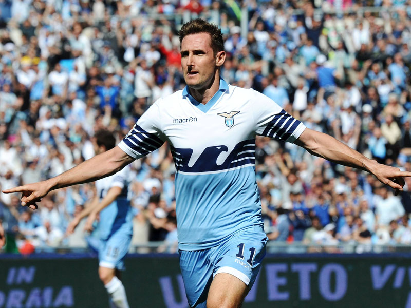 Geht in seine f&#252;nfte Saison bei Lazio: Weltmeister Miroslav Klose.