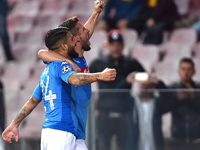 Vorfreude: Lorenzo Insigne und Dries Mertens, zusammen f&#252;r 14 Tore verantwortlich, fiebern dem Heimspiel gegen Juventus Turin entgegen.