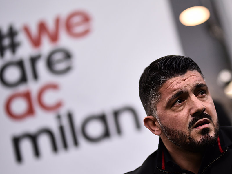 Schwere Zeiten: Trainer Gennaro Gattuso muss Milan aus dem tristen Mittelfeld holen.
