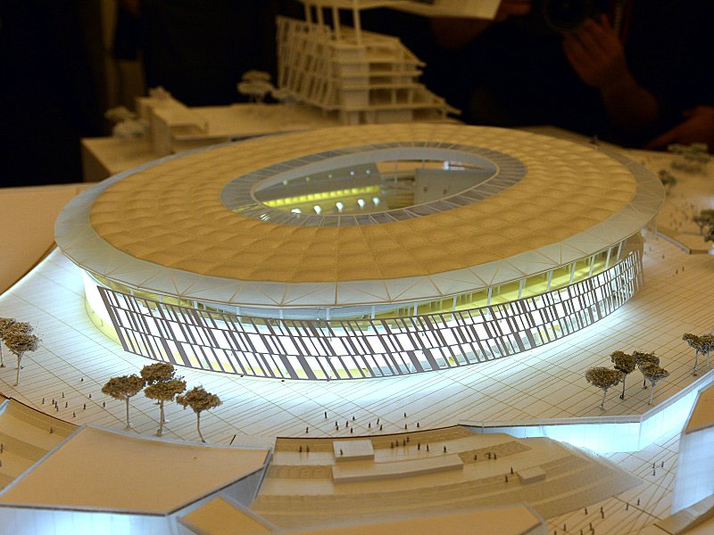 Seit 2014 ist das von US-Architekt Dan Meis erstellte Modell bekannt - 2022 k&#246;nnte das "Stadio della Roma" Realit&#228;t werden.