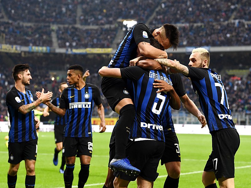 Weiter stark und siegreich unterwegs: Inter Mailand um Doppelpacker Roberto Gagliardini.