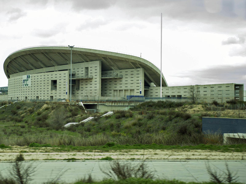 Erh&#228;lt ein neues Gesicht: Das Madrider Stadion &quot;La Peineta&quot; befindet sich im Umbau.