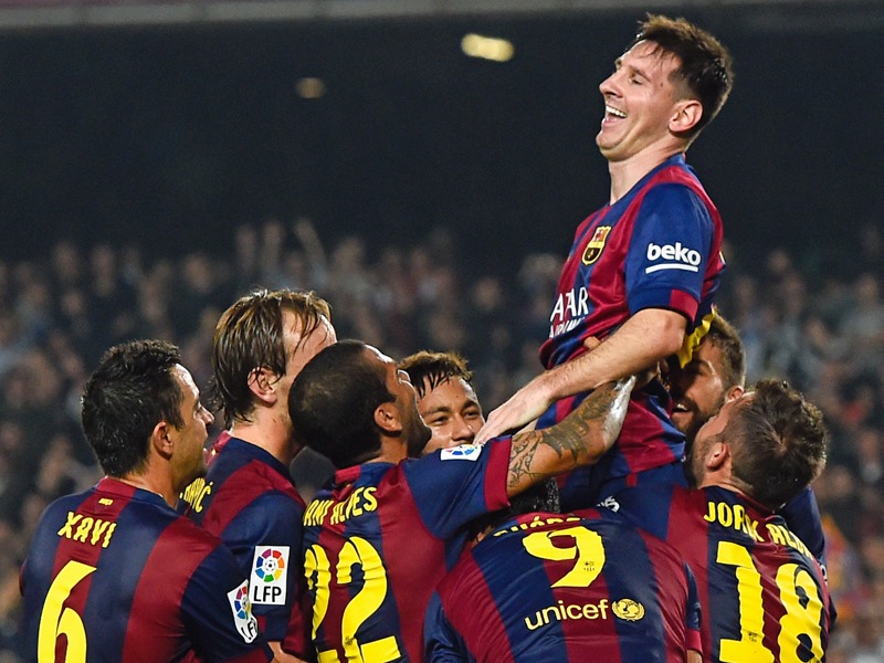 &#220;berragt alle: Lionel Messi ist der beste Torj&#228;ger der Primera Division - mit nur 27 Jahren. 