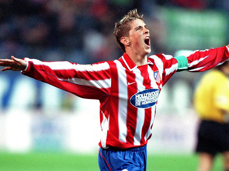 Mit 19 schon Kapit&#228;n: Fernando Torres ist vor allem Fan von Atletico.