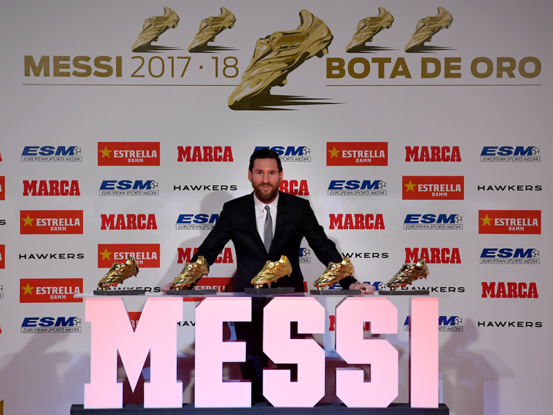 &quot;Der Herrscher der Liga&quot;: Bar&#231;as Lionel Messi.