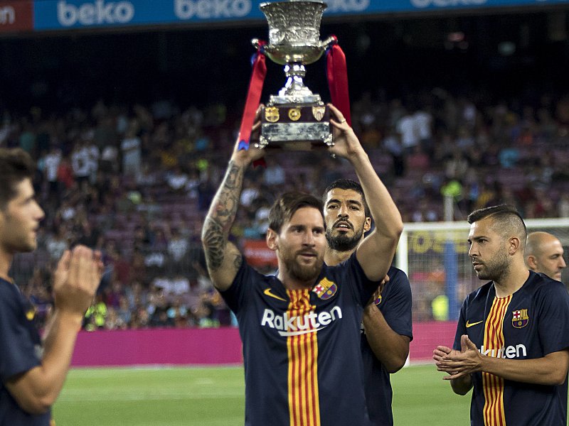 Supercup-Sieger 2018 in Tanger: Lionel Messi und der FC Barcelona.