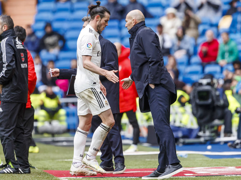 Verh&#228;rtete Fronten: Gareth Bale und sein Coach Zinedine Zidane. 