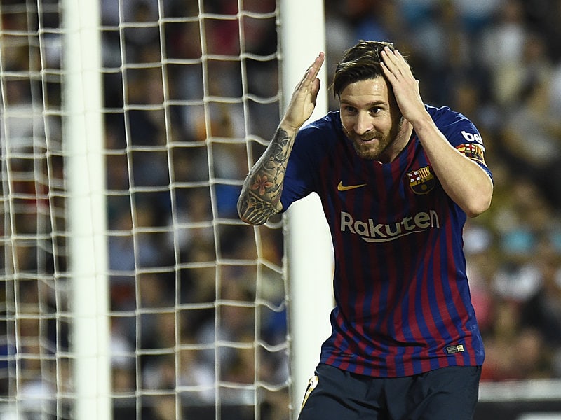 Der Ausgleich ist geschafft: Leo Messi bejubelt das 1:1.