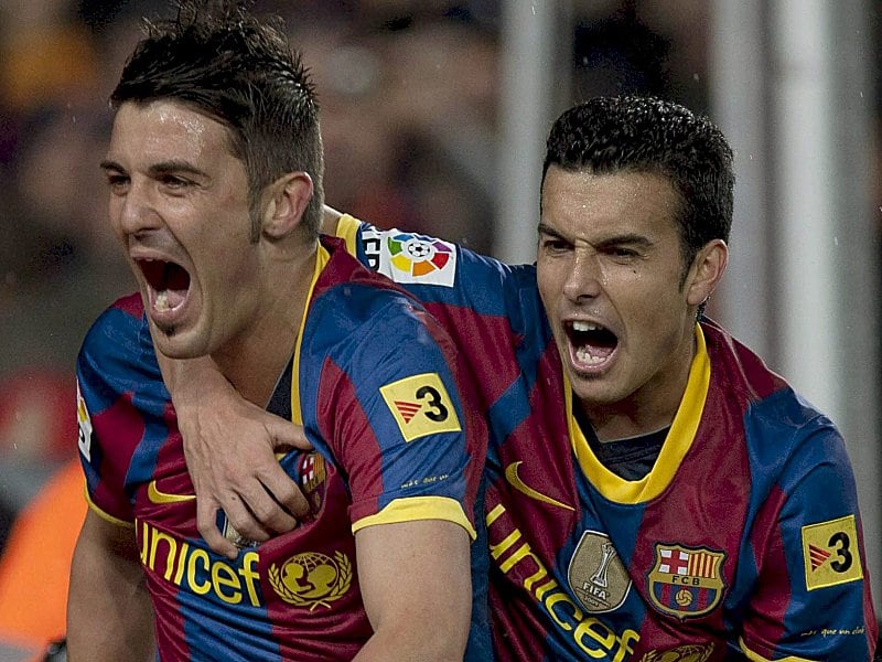 Eiskalte Katalanen: David Villa und Pedro zeigten keine Gnade mit Real.