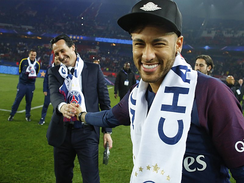 Herausragend in Frankreich: PSG-Trainer Unai Emery und Superstar Neymar.
