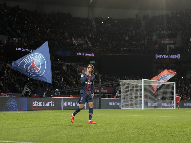 Kusshand: Edinson Cavani erzielte beim 4:1 gegen Stade Rennes einen Doppelpack.