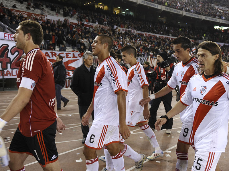 Tief in der Krise: River Plate k&#246;nnte n&#228;chste Saison erstmals zweitklassig spielen.