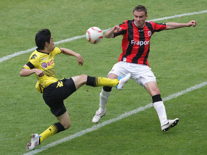 Letzter Einsatz f&#252;r die Eintracht: Aleksandar Vasoski im Saisonfinale beim BVB.